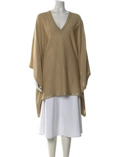 Pre-owned Michael Kors V-neck Sweater In Neutral