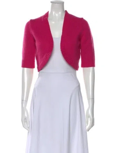 Pre-owned Michael Kors V-neck Sweater In Pink
