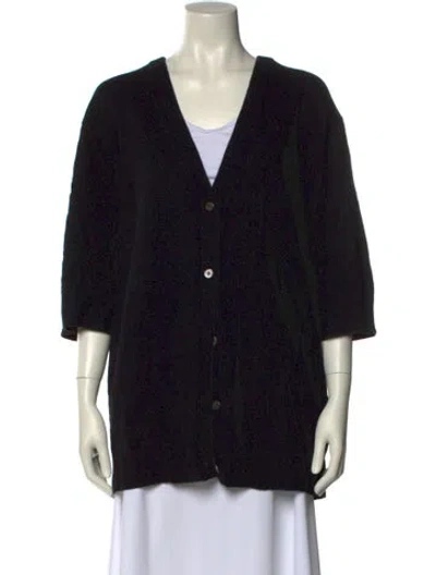 Pre-owned Michael Kors V-neck Sweater W/ Tags In Black
