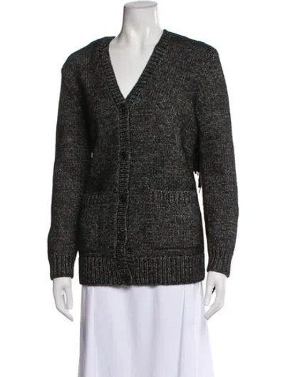 Pre-owned Michael Kors V-neck Sweater W/ Tags In Gray