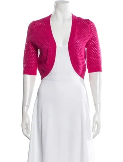 Pre-owned Michael Kors V-neck Sweater In White