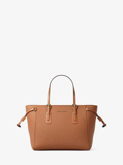 Michael Kors Voyager Extra-small Saffiano Leather Convertible Crossbody Bag In Brown