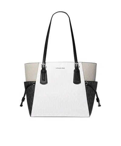 Michael Kors Voyager Large Color-block Signature Logo Tote Bag In Multi