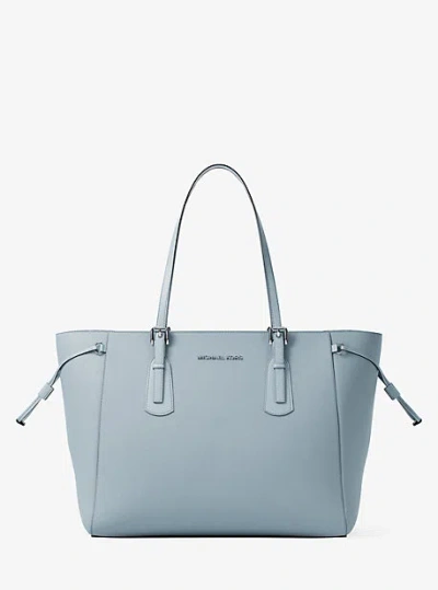 Michael Kors Voyager Large Saffiano Leather Tote Bag In Blue