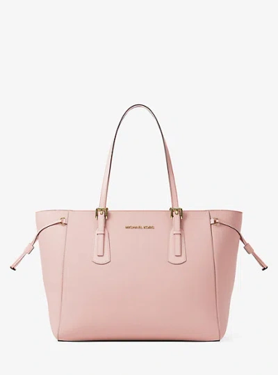 Michael Kors Voyager Large Saffiano Leather Tote Bag In Pink