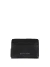 Michael Kors Jet Set Wallet In Black Leather In Black