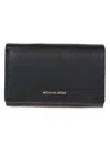 Michael Kors Textured Leather Wallet And Cardholder In Black