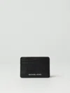 Michael Kors Jet Set Wallet In Black Leather In Black
