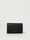 Michael Kors Textured Leather Wallet And Cardholder In Black