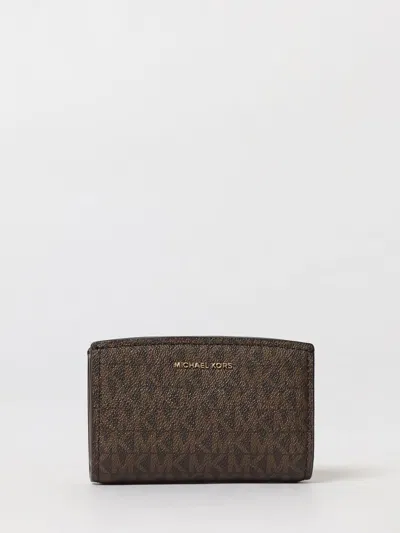 Michael Kors Wallet  Woman Color Brown In Multi