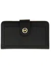 Michael Kors Tab Pocket Bifold Wallet In Black