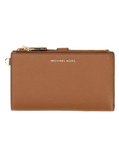 Michael Kors Wallet With Logo In Luggage