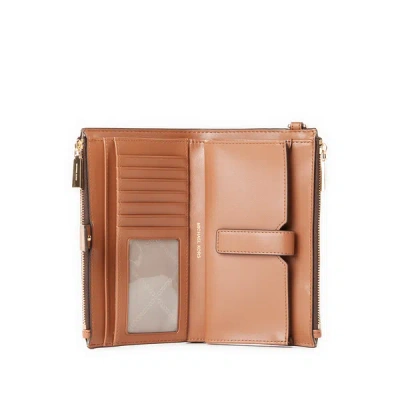Michael Kors Wallet With Logo Print In Brown