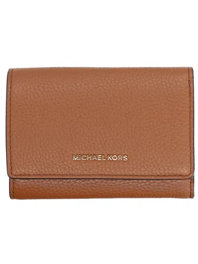 Michael Kors Wallet With Logo In Sand