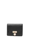 Michael Kors Lock-accent Wallet In Animal Print
