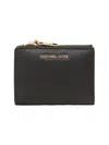 Michael Kors Md Snap Coin Billfold In Black