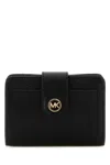 Michael Kors Leather Wallet In Black