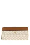 Michael Kors Printed Canvas Wallet In Neutral