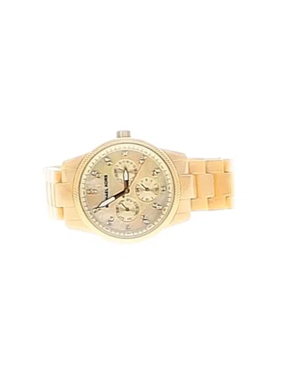 Pre-owned Michael Kors Watch In Tan