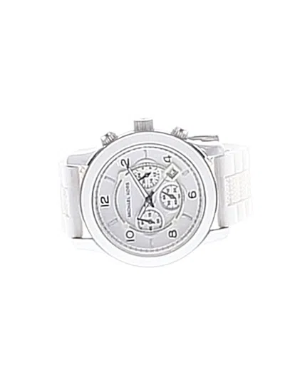 Pre-owned Michael Kors Watch In White
