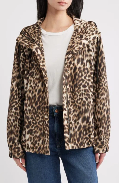 Michael Kors Water Resistant Hooded Jacket In Neutral