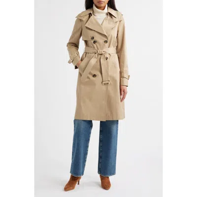 Michael Kors Water Resistant Hooded Trench Coat