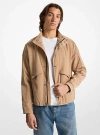 Michael Kors Water-resistant Windbreaker Jacket In Brown