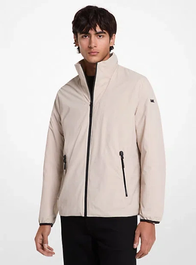 Michael Kors Water-resistant Windbreaker Jacket In Natural