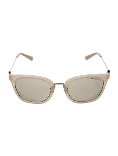 Pre-owned Michael Kors Wayfarer Mirrored Sunglasses In Neutral