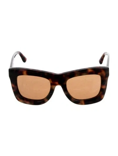Pre-owned Michael Kors Wayfarer Tinted Sunglasses In Brown