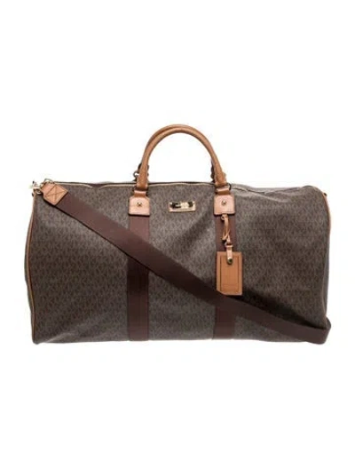 Pre-owned Michael Kors Weekender Bag In Brown