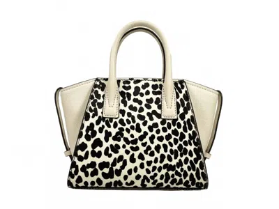 Michael Kors Wfomen's Avril Satchel Crossbody Bag Purse Xs In Cream Cheetah In Multi