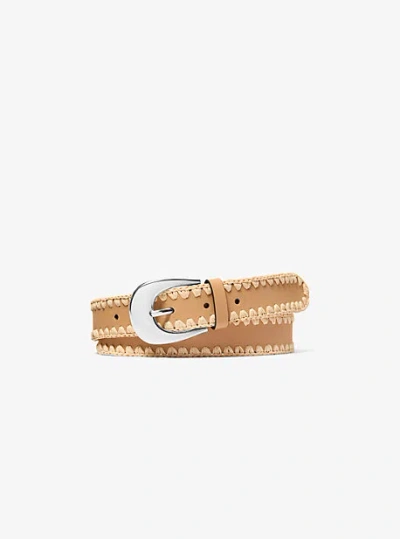 Michael Kors Whipstitched Belt In Multi