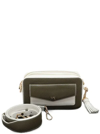 Pre-owned Michael Kors Leather Adjustable-strap Crossbody Bag In White