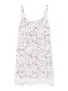 Michael Kors White Lace Mini Dress With Lining In White