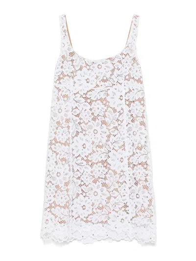 Michael Kors White Lace Mini Dress With Lining