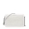 Michael Kors White Fur Shoulder Bag In White