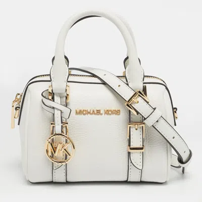 Pre-owned Michael Kors White Leather Extra Small Bedford Legacy Crossbody Bag