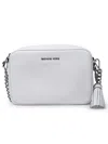 Michael Kors White Leather Ginny Bag In White