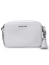 Michael Kors White Leather Ginny Bag In White