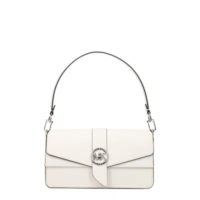 Michael Kors White Leather Handbags