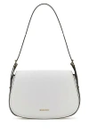 Michael Kors White Leather Moore Shoulder Bag