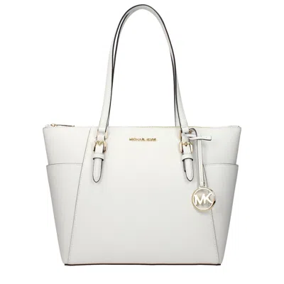 Michael Kors White Leather Shoulder Bag
