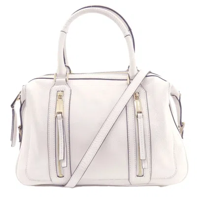 Pre-owned Michael Kors White Leather Tote Bag ()