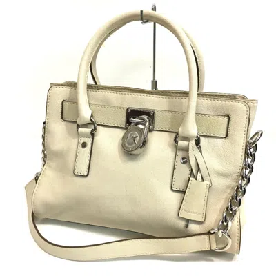 Pre-owned Michael Kors White Leather Tote Bag ()