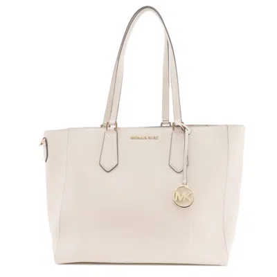 Pre-owned Michael Kors White Leather Tote Bag ()