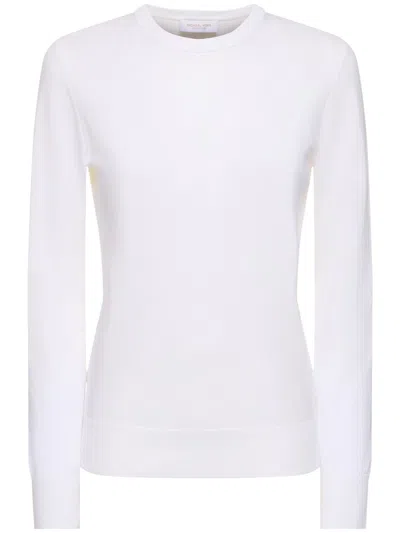 Michael Kors White Long-sleeve Shirt Comfortable Versatile In Multi
