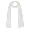 Michael Kors White Polyester Scarf In White