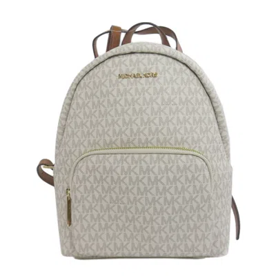 Pre-owned Michael Kors White Pvc Backpack ()