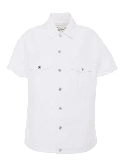 MICHAEL KORS WHITE WOMENS DENIM JACKET